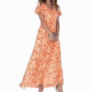 Floral Pink Dress-XXL NWOT